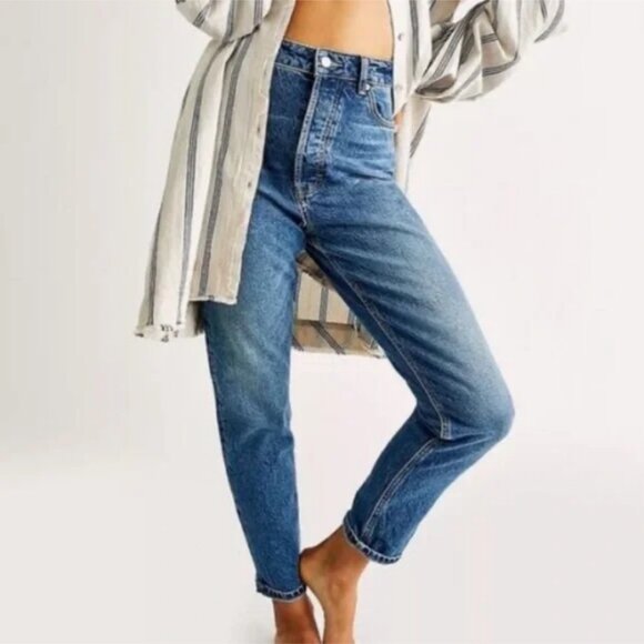 Free People We the Free Zuri Mom Jeans 26 - Picture 1 of 10